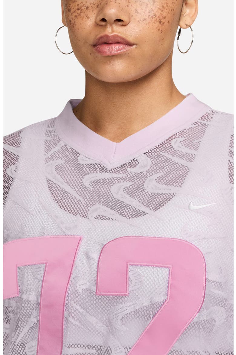 Sportswear Chill Logo Mesh Jersey, Alternate, color, 583 BLELIL/WHITE