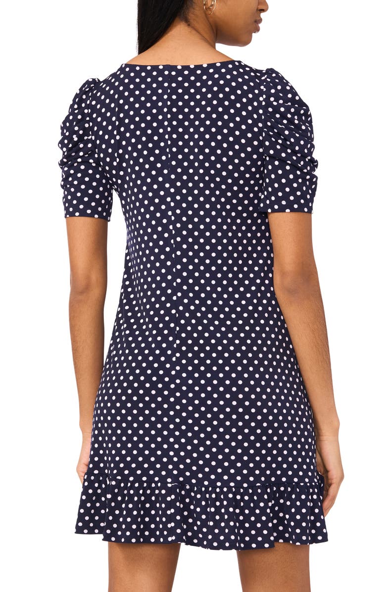 Halogen<sup>®</sup> Puff Sleeve Minidress, Alternate, color, Classic Navy