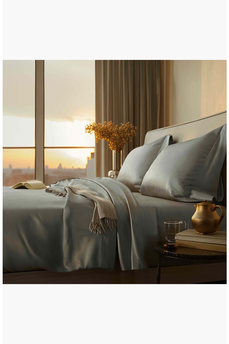 Luxe Australian Sateen Pillowcase Set, Alternate, color, Moss