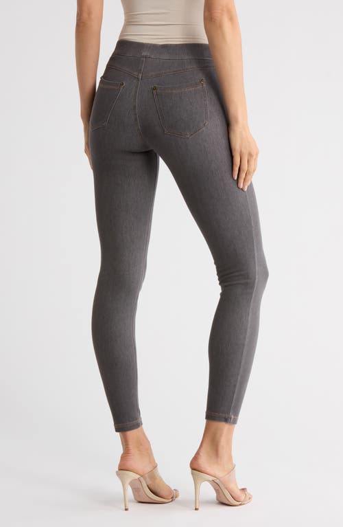 Hue Denim Leggings In Gray