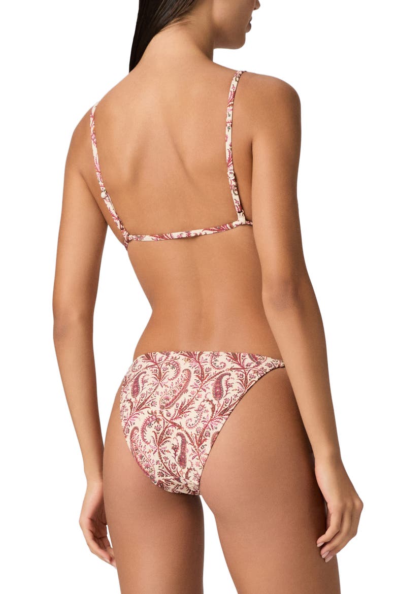Camille Side Tie Bikini Bottoms, Alternate, color, CREAM MULTI