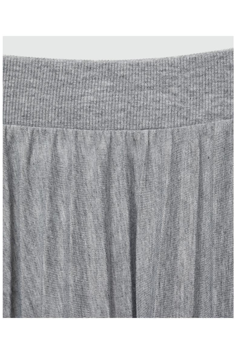 Pleated Maxi Skirt, Alternate, color, MEDIUM HEATHER GREY