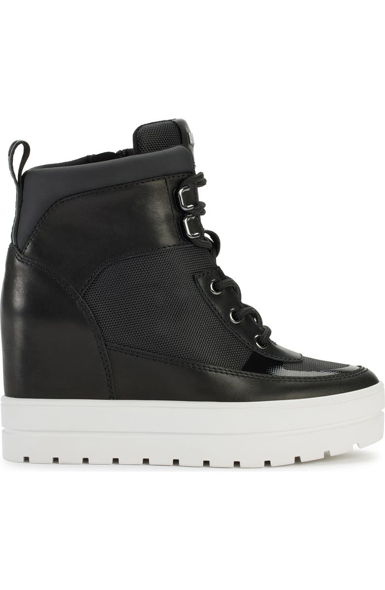 DKNY Cove Platform Wedge Bootie, Alternate, color, Black