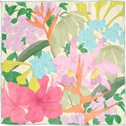 Lost Pattern "Little Egret" Silk Pocket Square