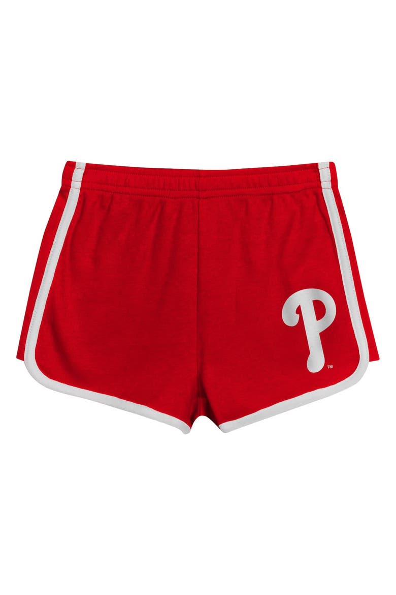 Toddler  Red Philadelphia Phillies Double Run T-Shirt & Shorts Set, Alternate, color, Red