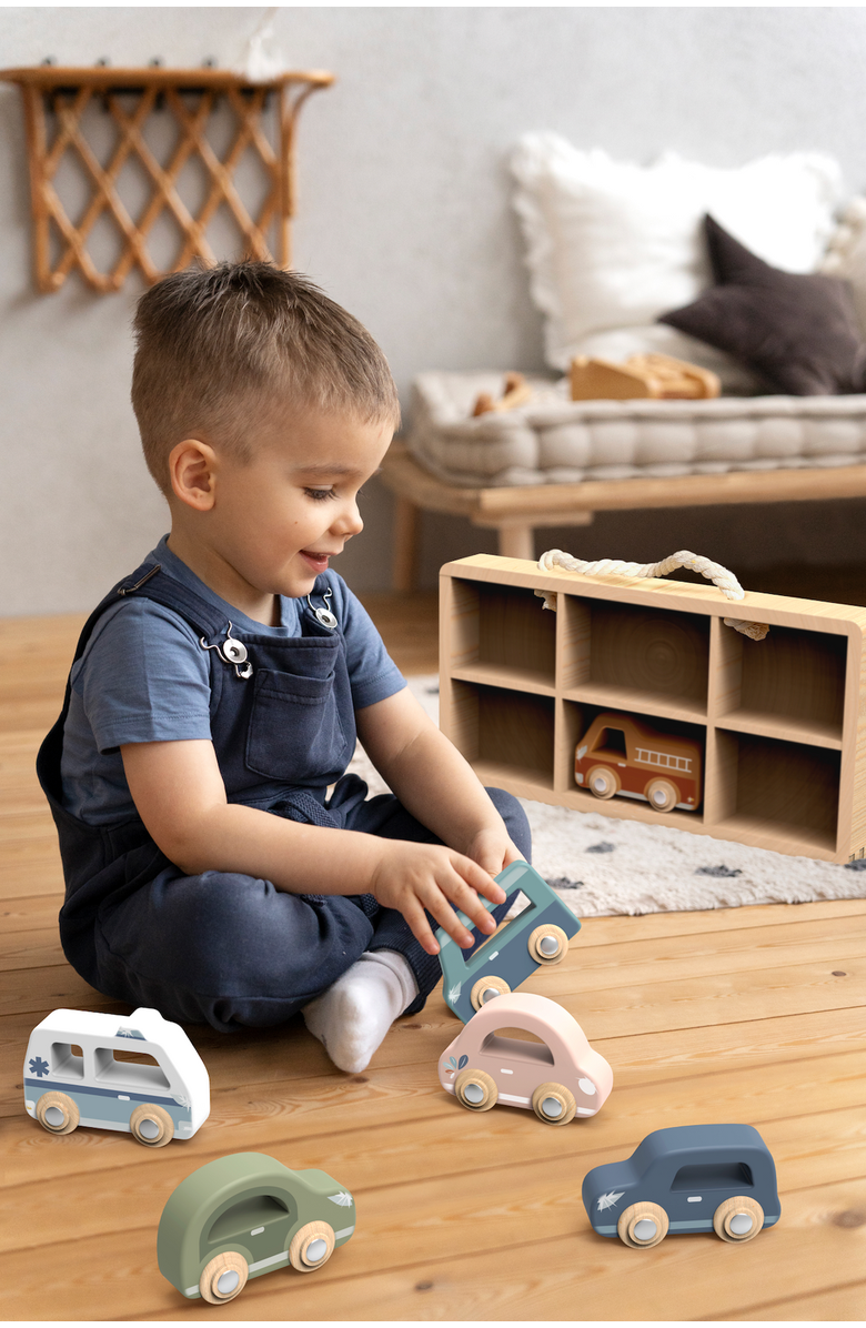 Speedy Monkey Car Display case w/ 6 vehicles, Alternate, color, 