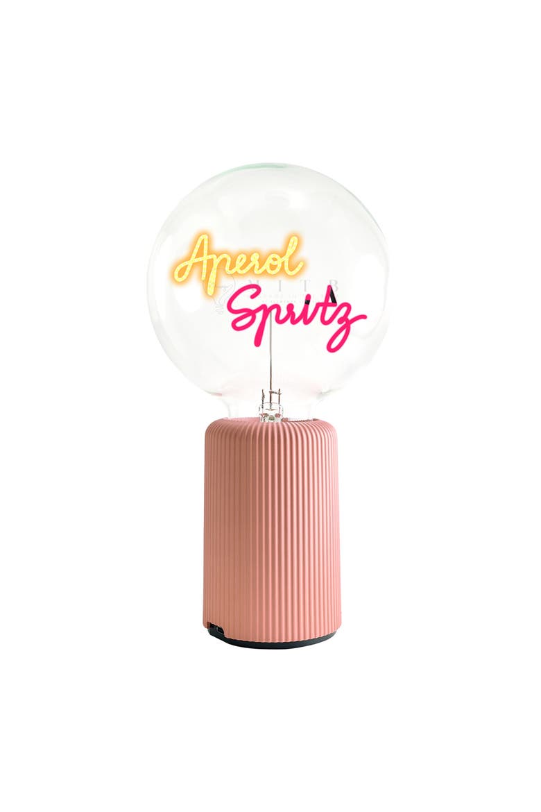 Aperol Spritz Portable Table Lamp, Alternate, color, Pink