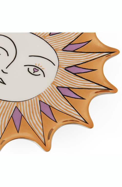 Jonathan Adler Muse Sun Trinket Tray In Gold/lavender