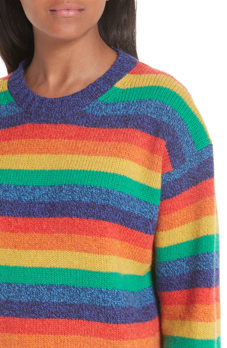 Acne Studios Rainbow Sweater, Alternate, color, 