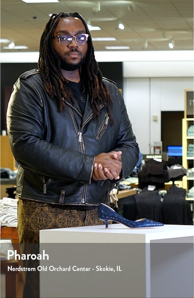 Teegan Half d'Orsay Pointed Toe Kitten Heel Pump, sales video thumbnail