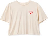Brixton Cherry Crop Cotton Graphic T-Shirt