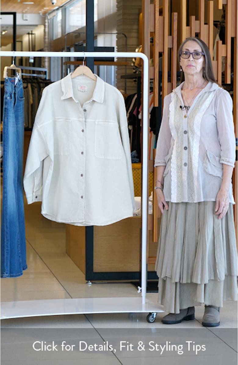 Molly Oversize Shirt Jacket, sales video thumbnail