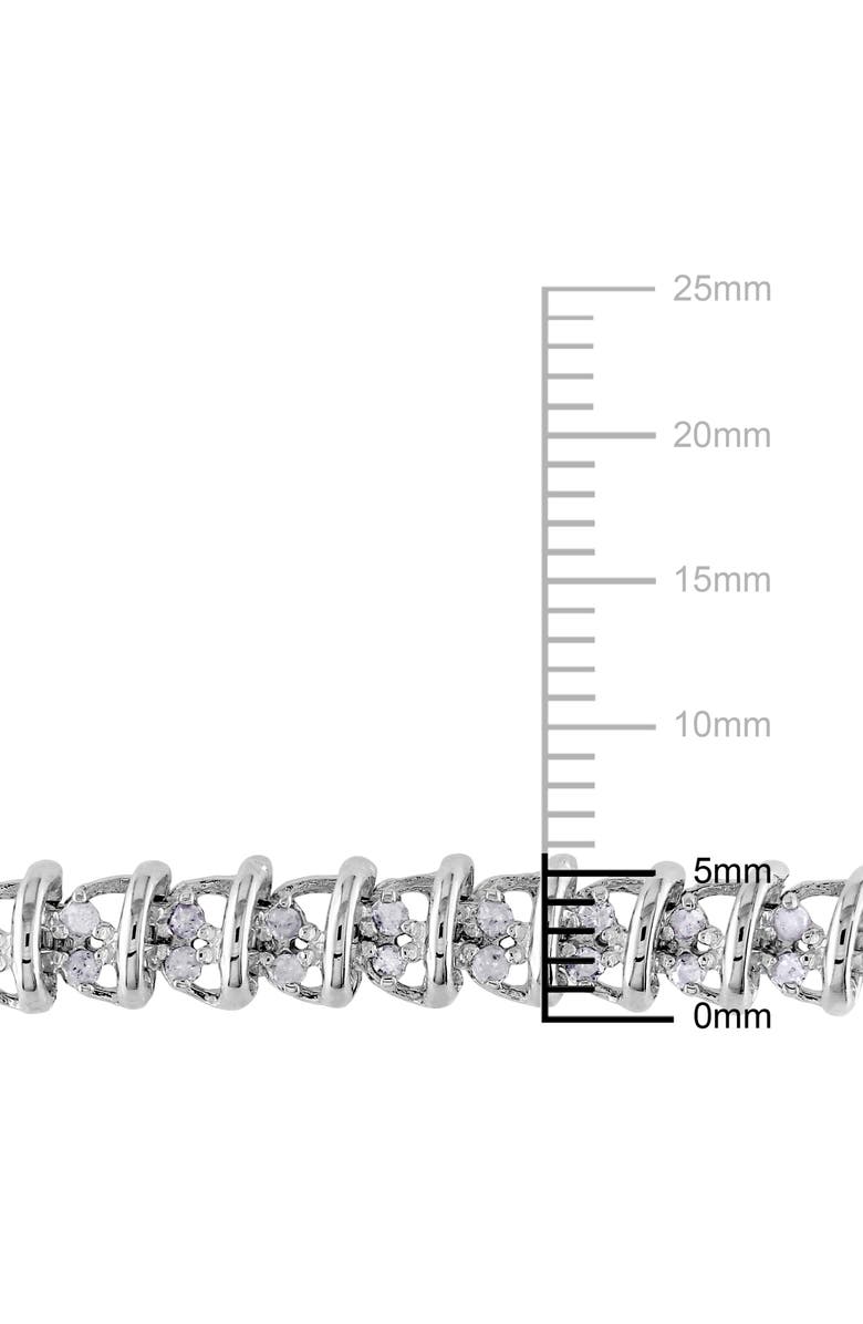 Julianna B. 1 CTW Diamond Tennis Bracelet Sterling Silver, Alternate, color, Sterling Silver