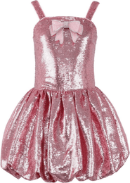 Lola + The Boys Rose Bow Bubble Dress