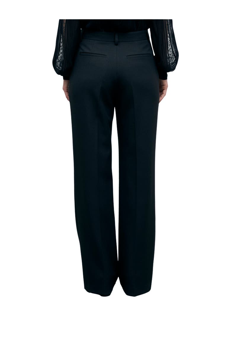 High Waisted Wide Leg Trousers, Alternate, color, Black