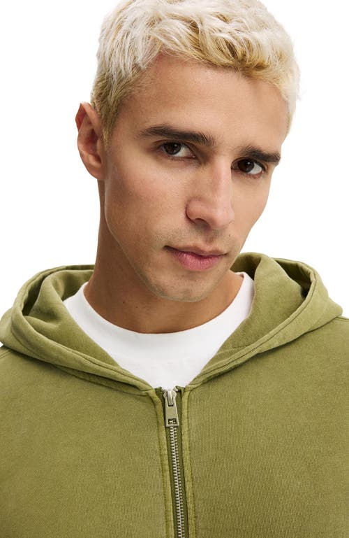 Cotton On Cropped Zip Up Hoodie In Multi