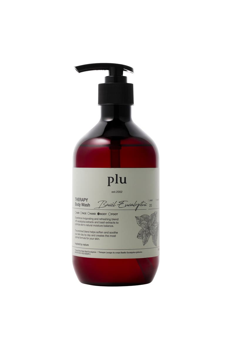 Plu Therapy Body Wash Basil Eucalyptus, Main, color, NO COLOR