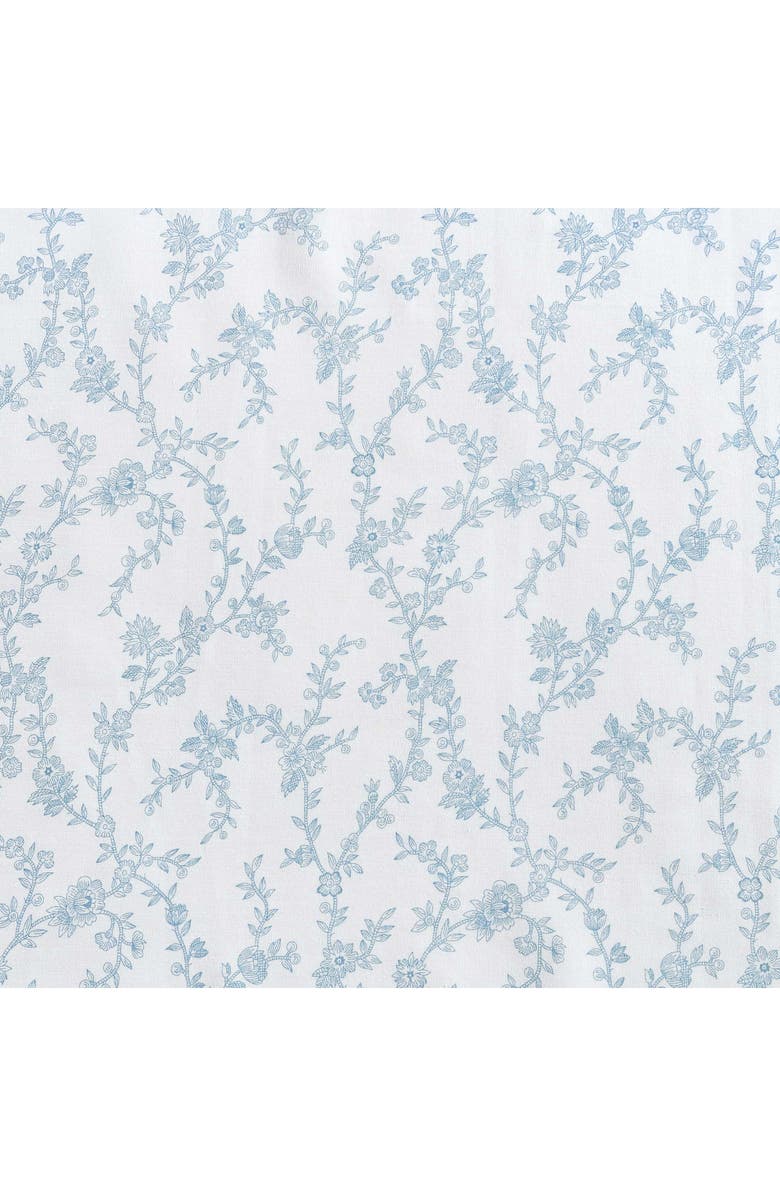 Laura Ashley Victoria Set of 2 Floral Cotton Percale Pillowcases, Alternate, color, White/ Cottage Blue