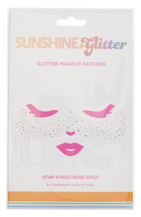 Kids' Star Kissed Rose Goldtone Temporary Tattoos (Big Kid)