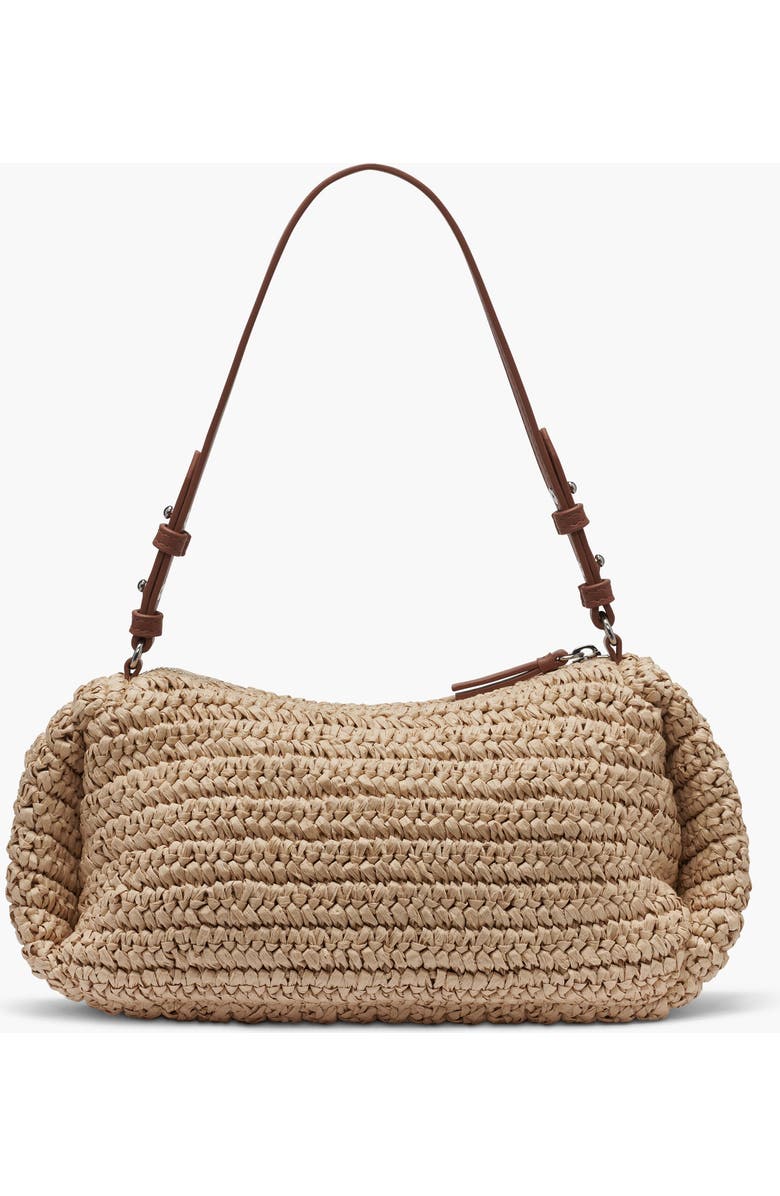 DKNY Remy Top-Zip Shoulder Bag, Alternate, color, Black/Natural