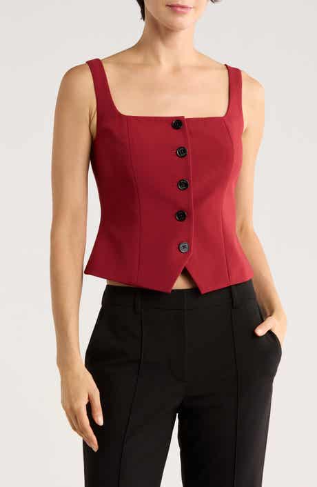 DKNY Button Front Vest