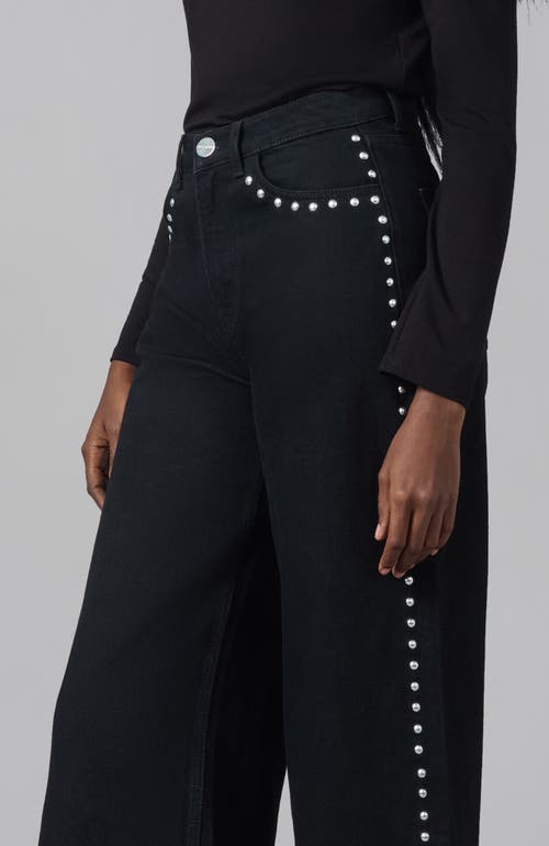 Lola Jeans Milan Ultra High Rise Wide Leg Jeans In Black