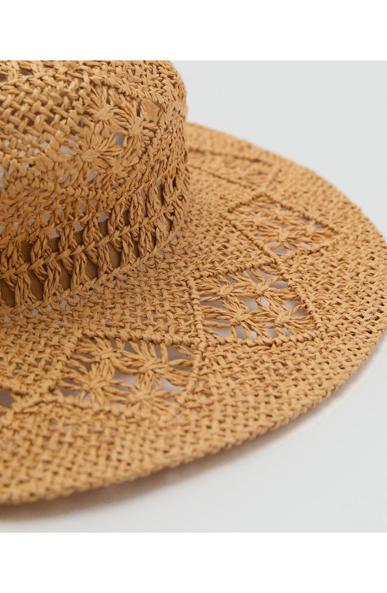 MANGO Open Weave Sun Hat, Alternate, color,