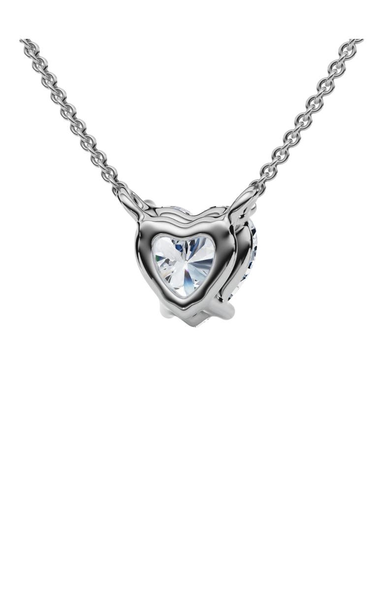 Bliss Diamond 1Ct Heart Shape Diamond Solitaire Diamond Pendant 14k Gold Necklace Lab Grown, Alternate, color, 14K White Gold