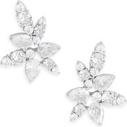 Nadri Cubic Zirconia Cluster Stud Earrings