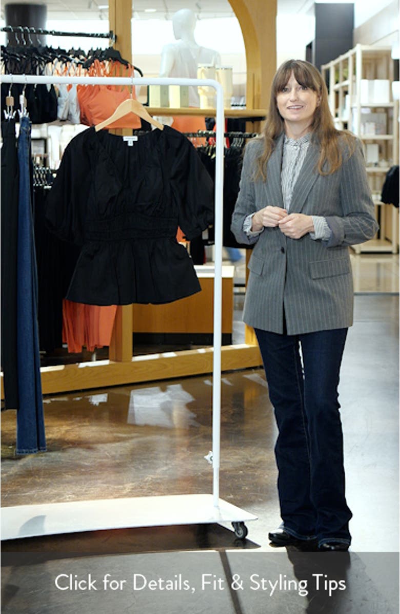 Puff Sleeve Cotton Poplin Shirt, sales video thumbnail