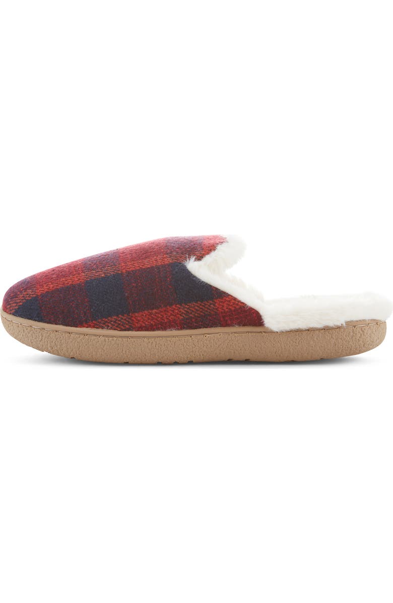 FLOOPI Faux Shearling Lined Slipper, Alternate, color, Red