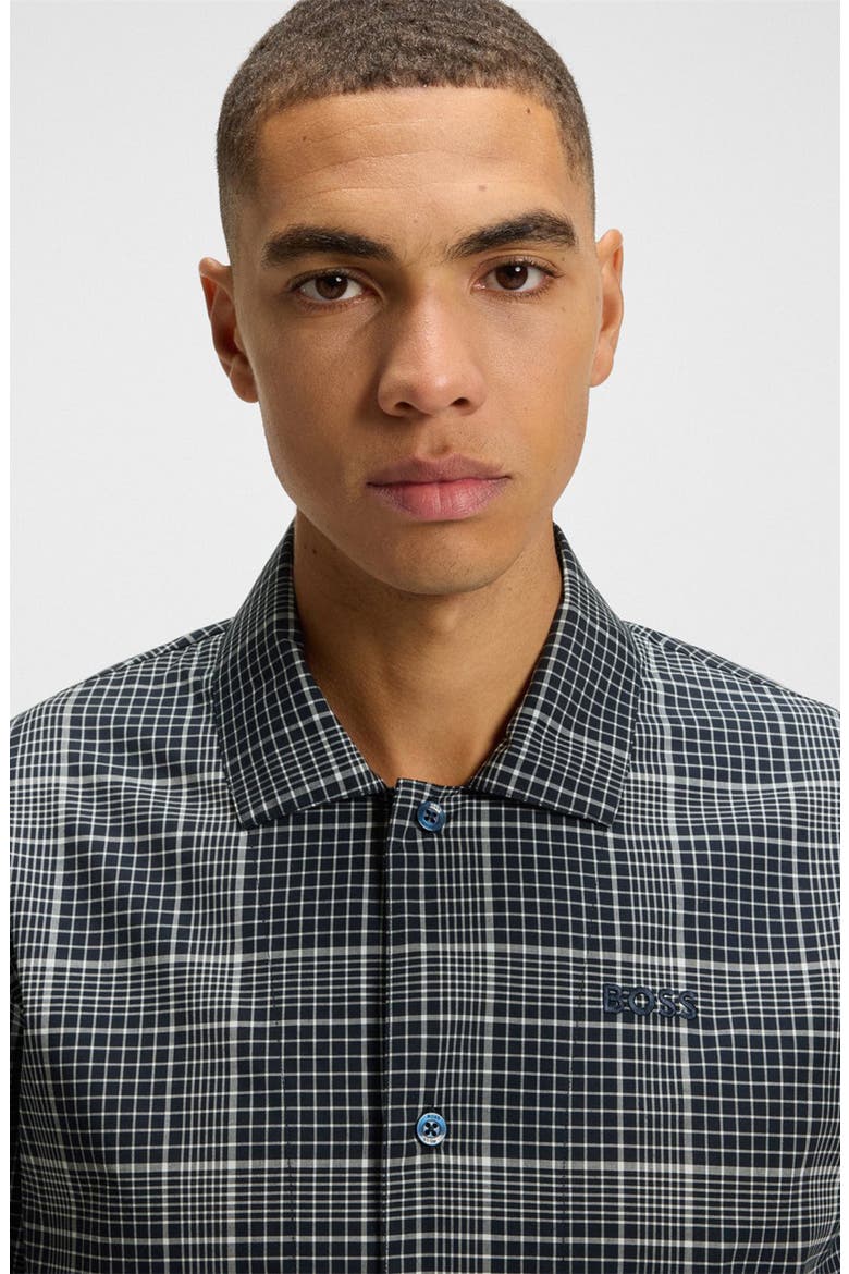 Chris Plaid Flannel Pajama Set, Alternate, color, DARK BLUE