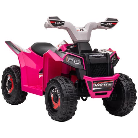 6V Kids ATV Quad with Forward/Backward, Wear-Resistant Wheels