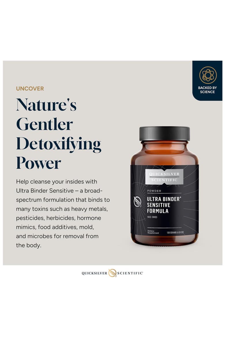 Ultra Binder Sensitive Formula Gentle Gut Detox Powder, Alternate, color, None