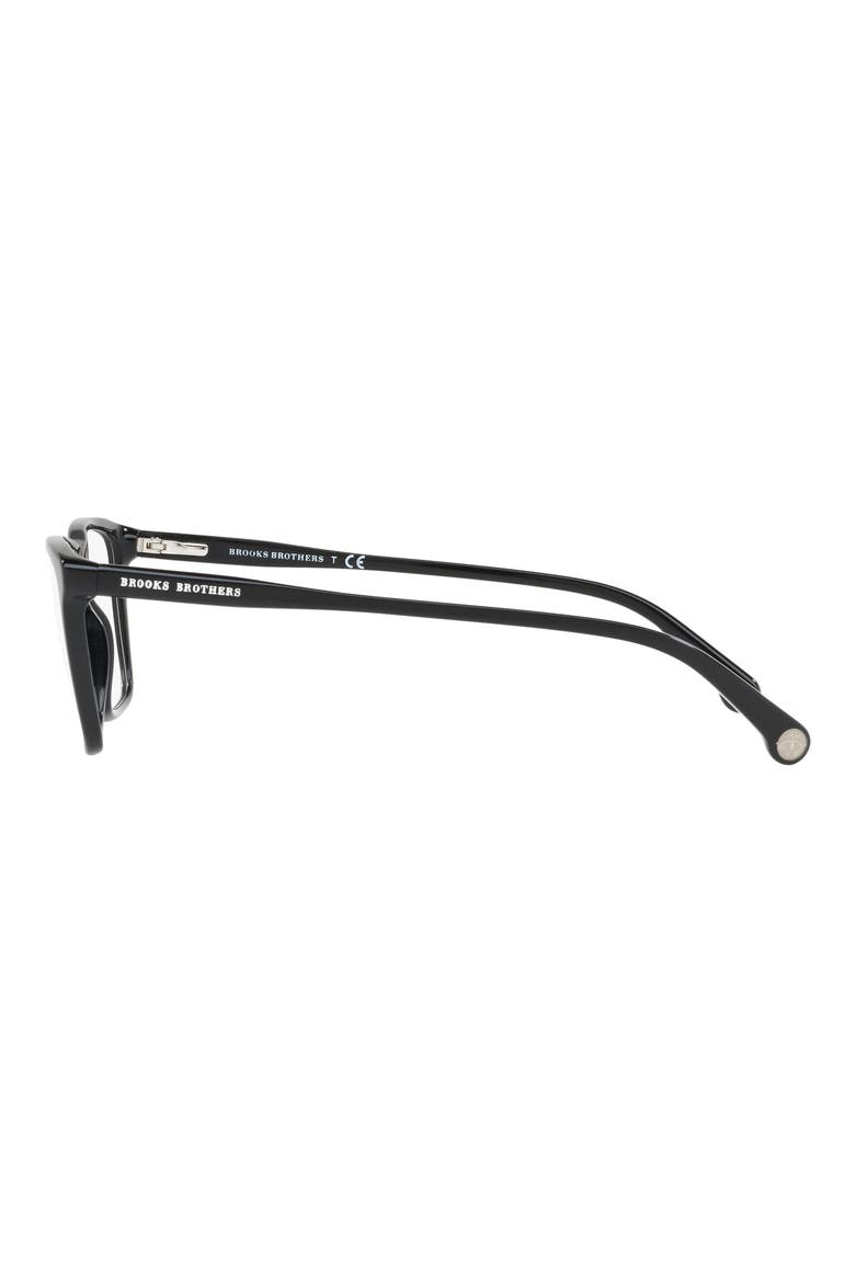 57mm Square optical glasses, Alternate, color, BLACK
