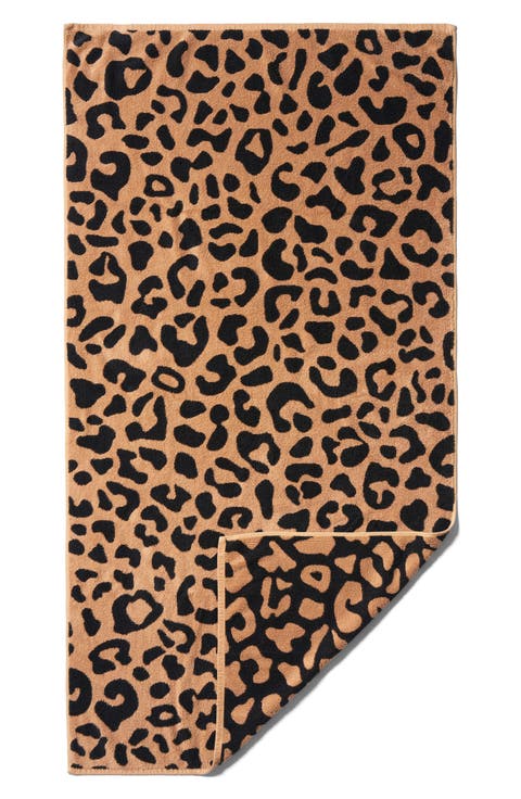 Wild Leopard Bath Towel