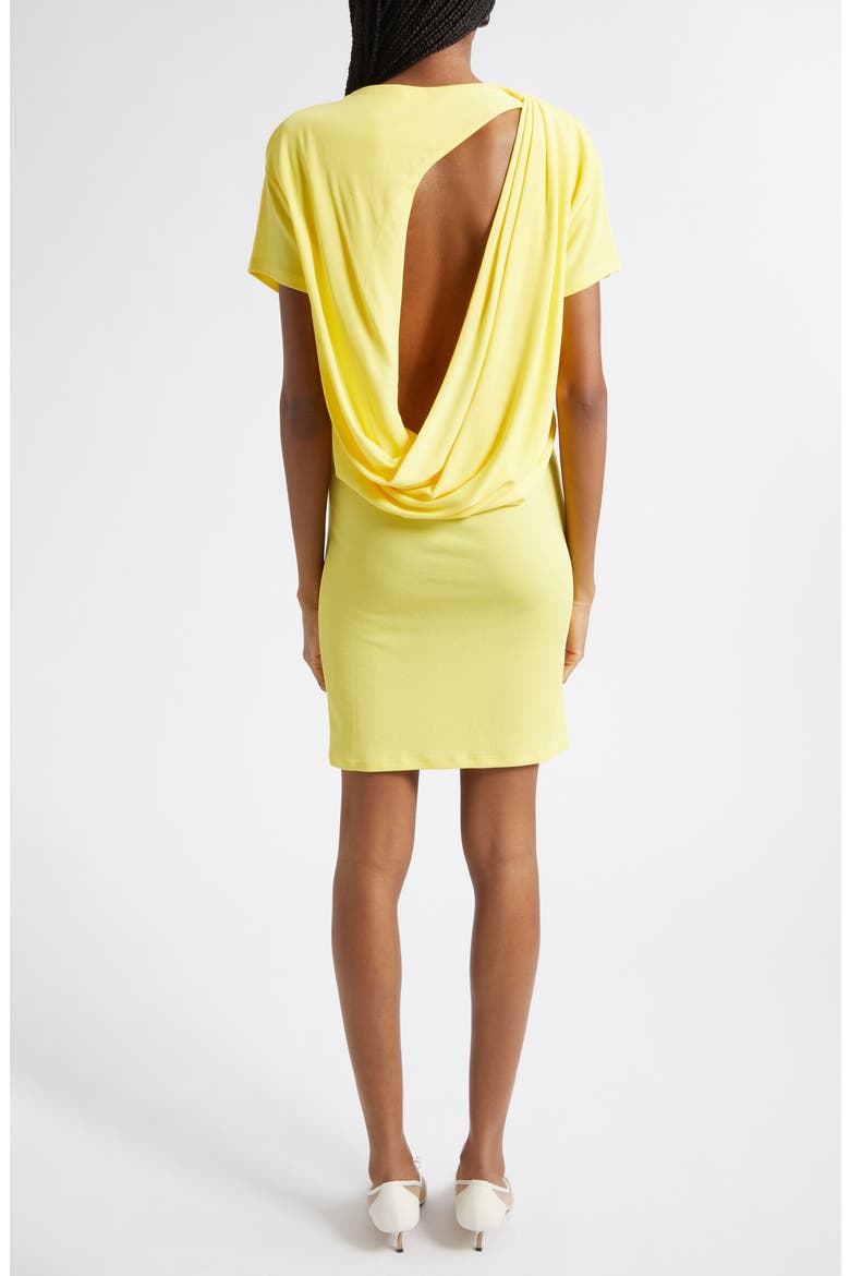 La Robe Mistral Plunge Back Jersey Minidress, Alternate, color, YELLOW