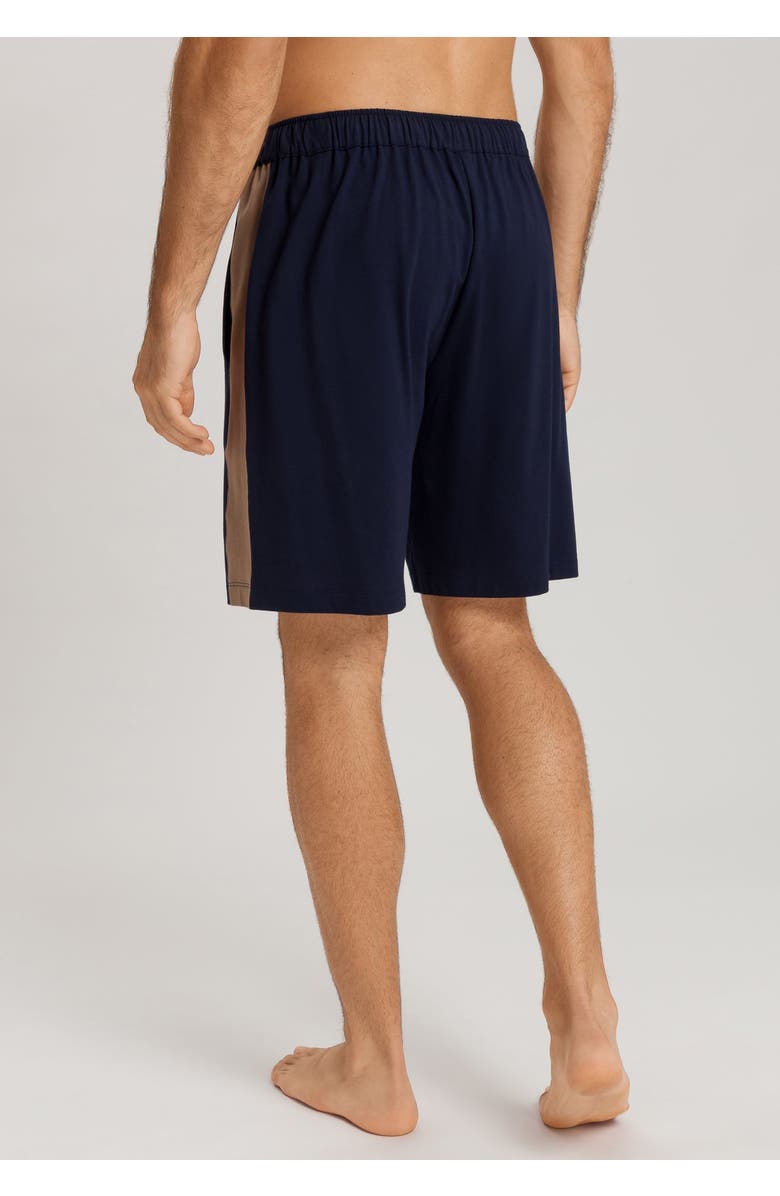 Hanro Night And Day Cotton Drawstring Shorts, Alternate, color, Deep Navy