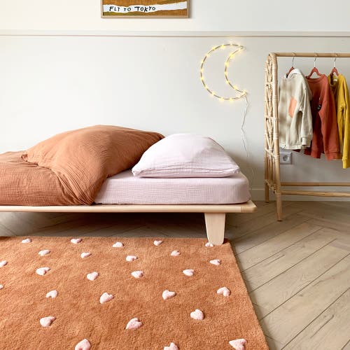 Maison Deux Hearts Rug In Yellow
