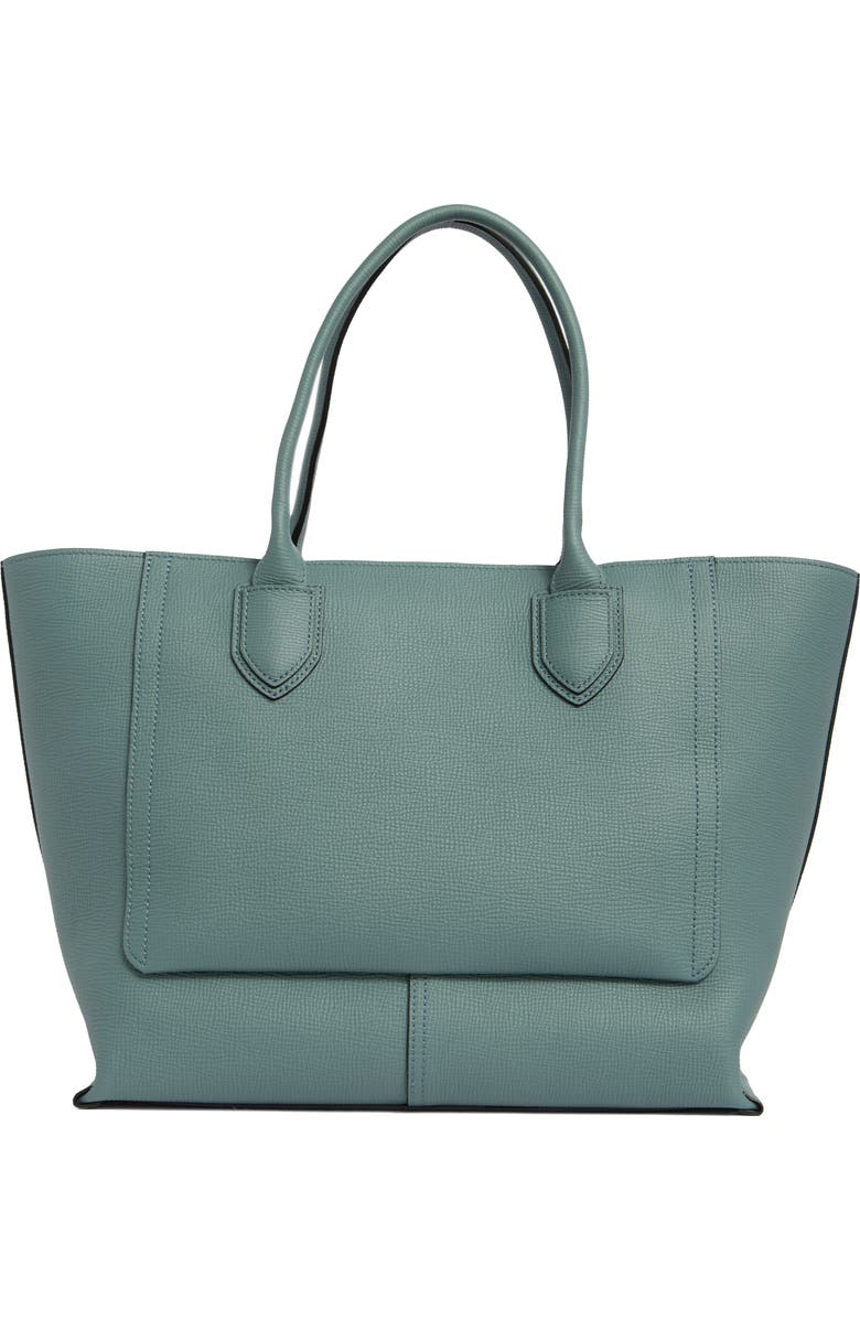 Longchamp Large Mailbox Leather Top Handle Bag, Alternate, color, Sage