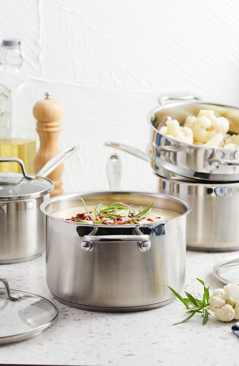 Cuisine::pro<sup>®</sup> iconiX<sup>™</sup> 7-Piece Cookware Set, Alternate, color, Silver