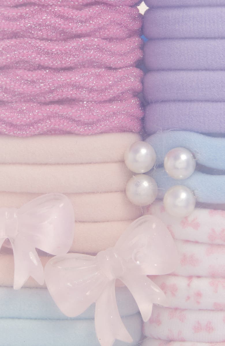 Capelli New York Kids' 35-Pack Poinytail Holders, Alternate, color, Pink Combo