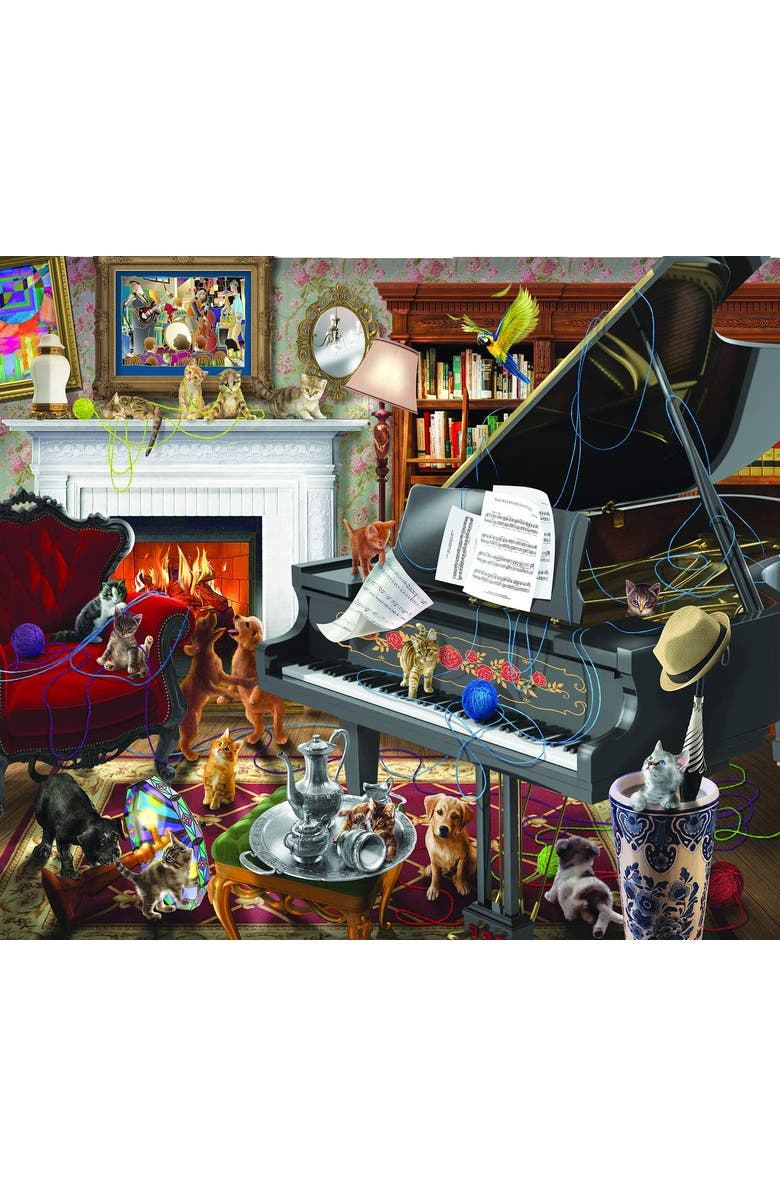 Sunsout Has Anyone seen My Yarn 300 piece Jigsaw Puzzle for Adults, Alternate, color, Multicolor