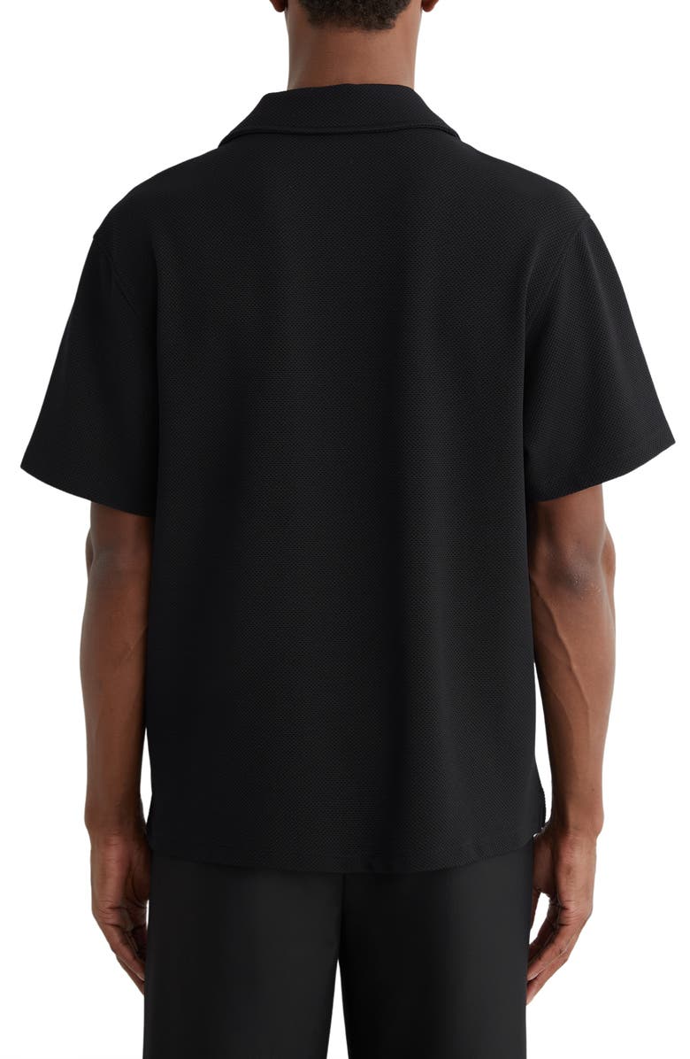Reiss Cedric Camp Shirt, Alternate, color, Black