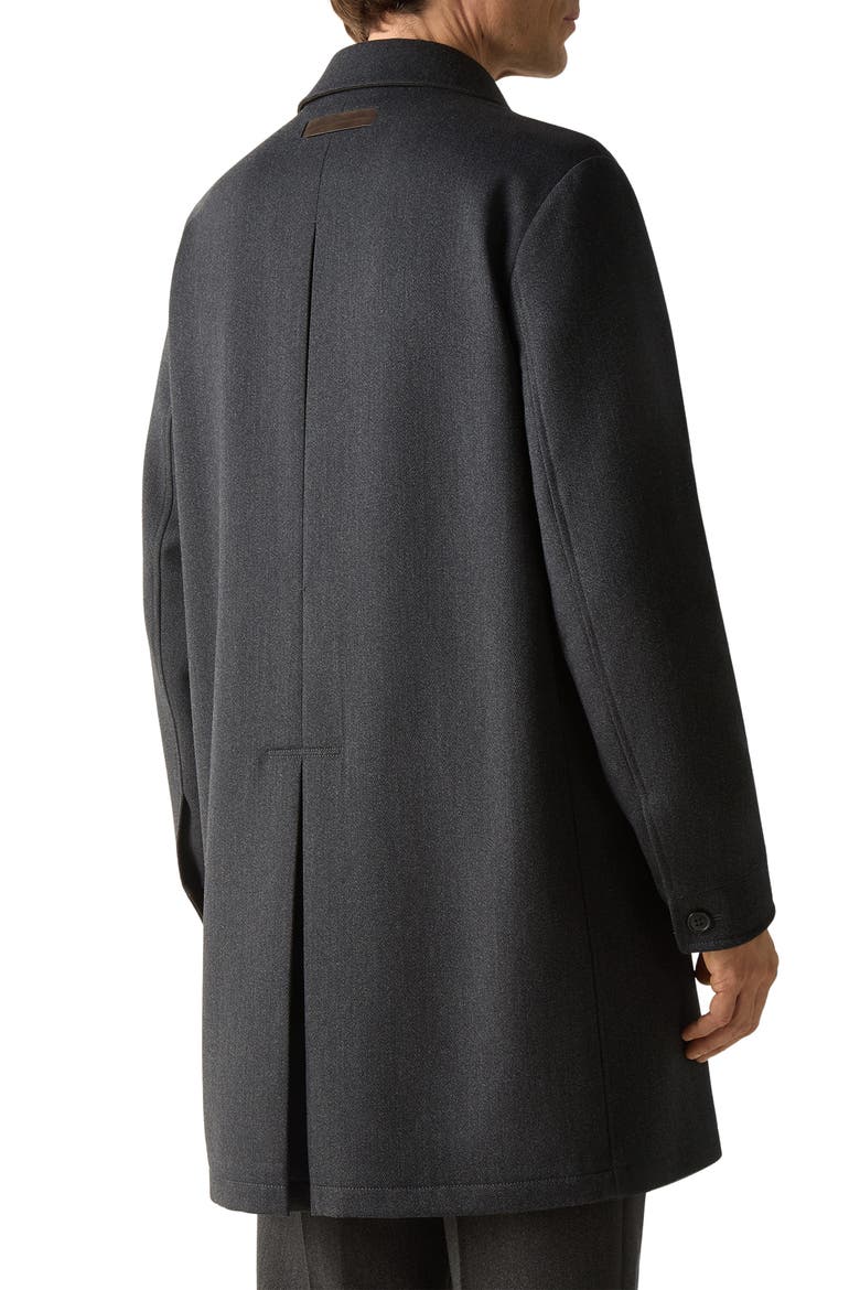 Water Repellent Wool & Cashmere Jacket, Alternate, color, DARK GREY