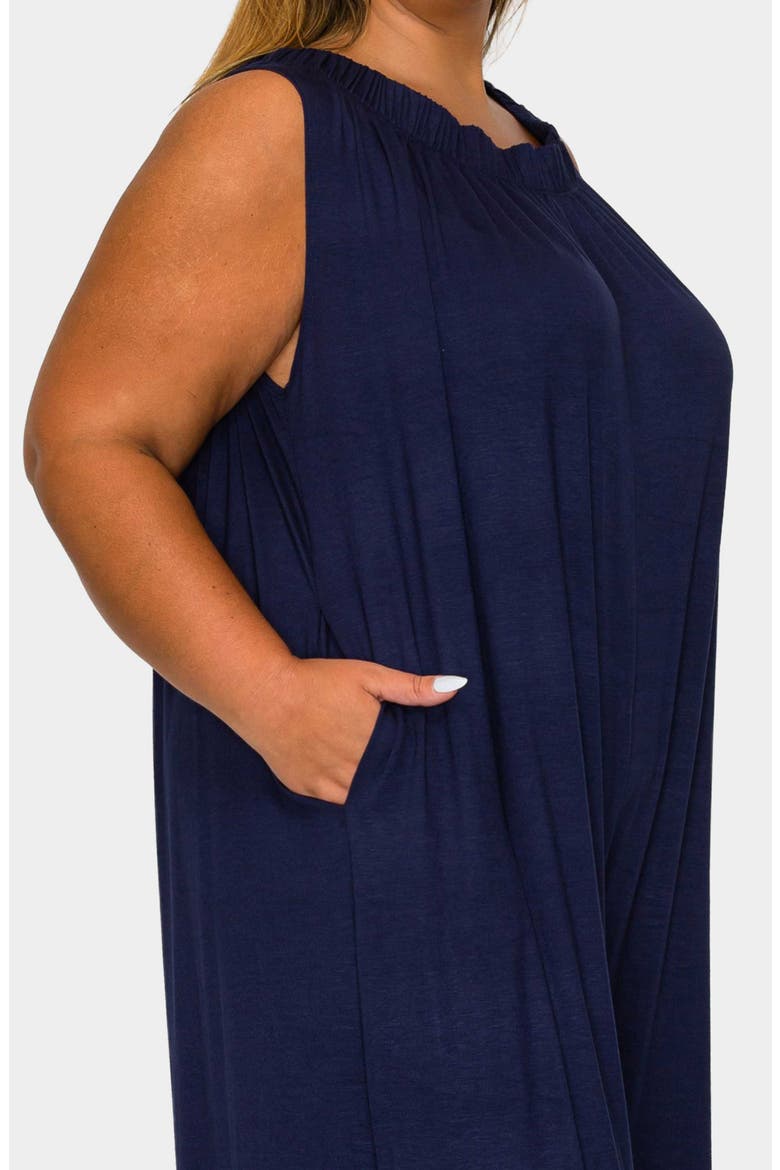 Olson Pocket Wide Leg Jumpsuit, Alternate, color, NAVY