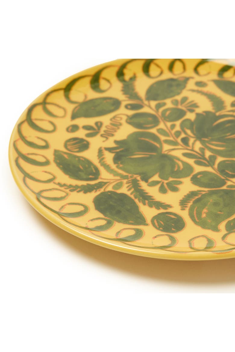 Amalfi Dinner Plate, Alternate, color, Mustard 10.6"