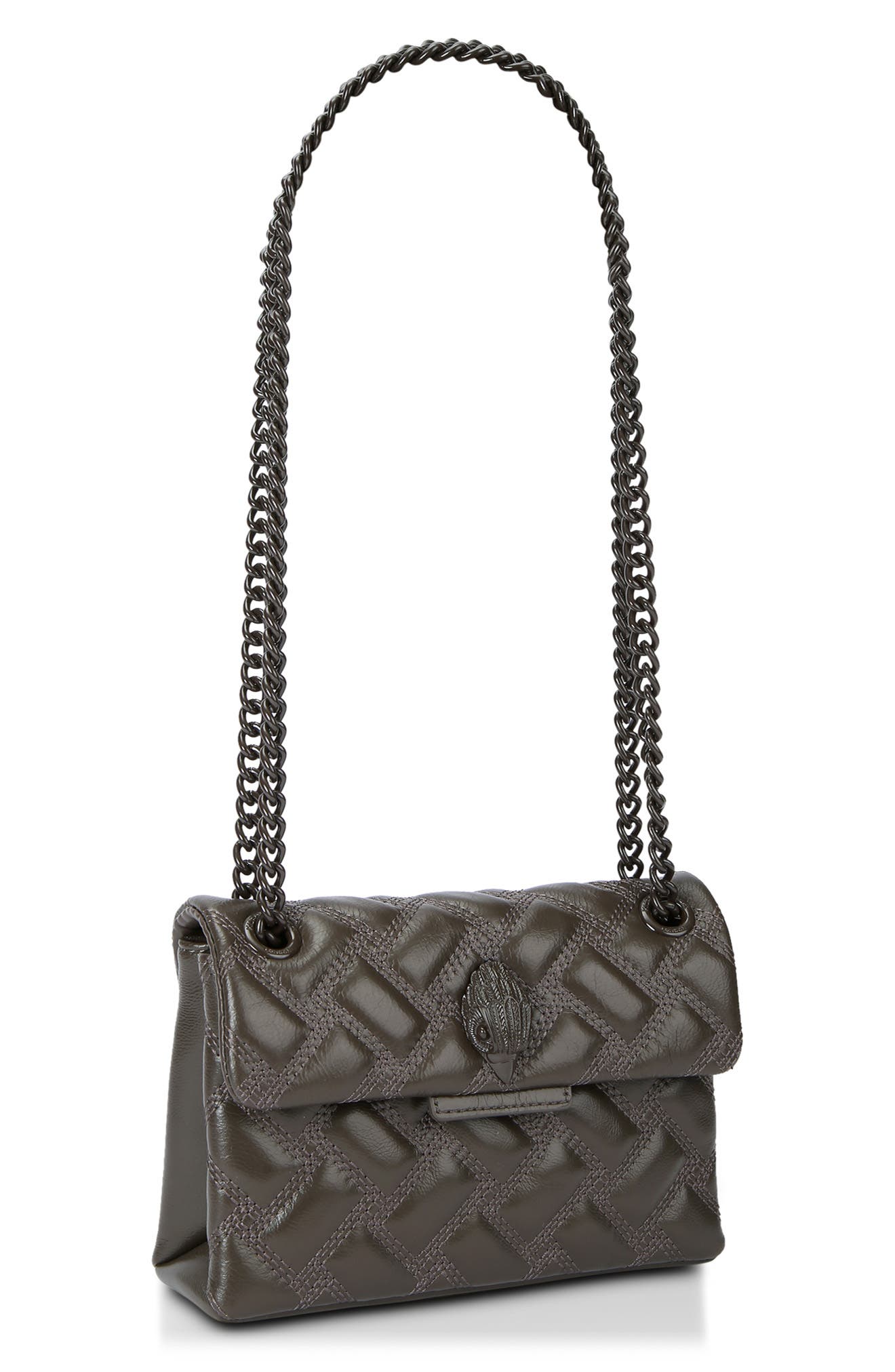 Kurt Geiger London Mini Kensington Drench Quilted Leather Convertible Crossbody Bag, Alternate, color, 