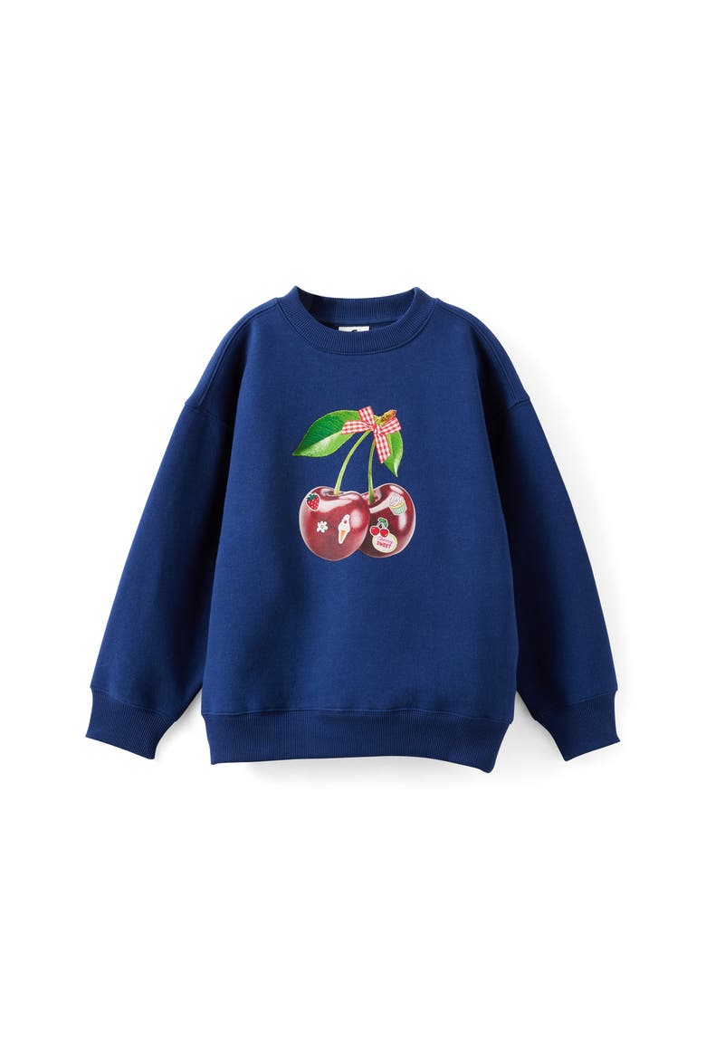 Kid's Sammy Oversized Crew, Alternate, color, Squid Ink Play Maker