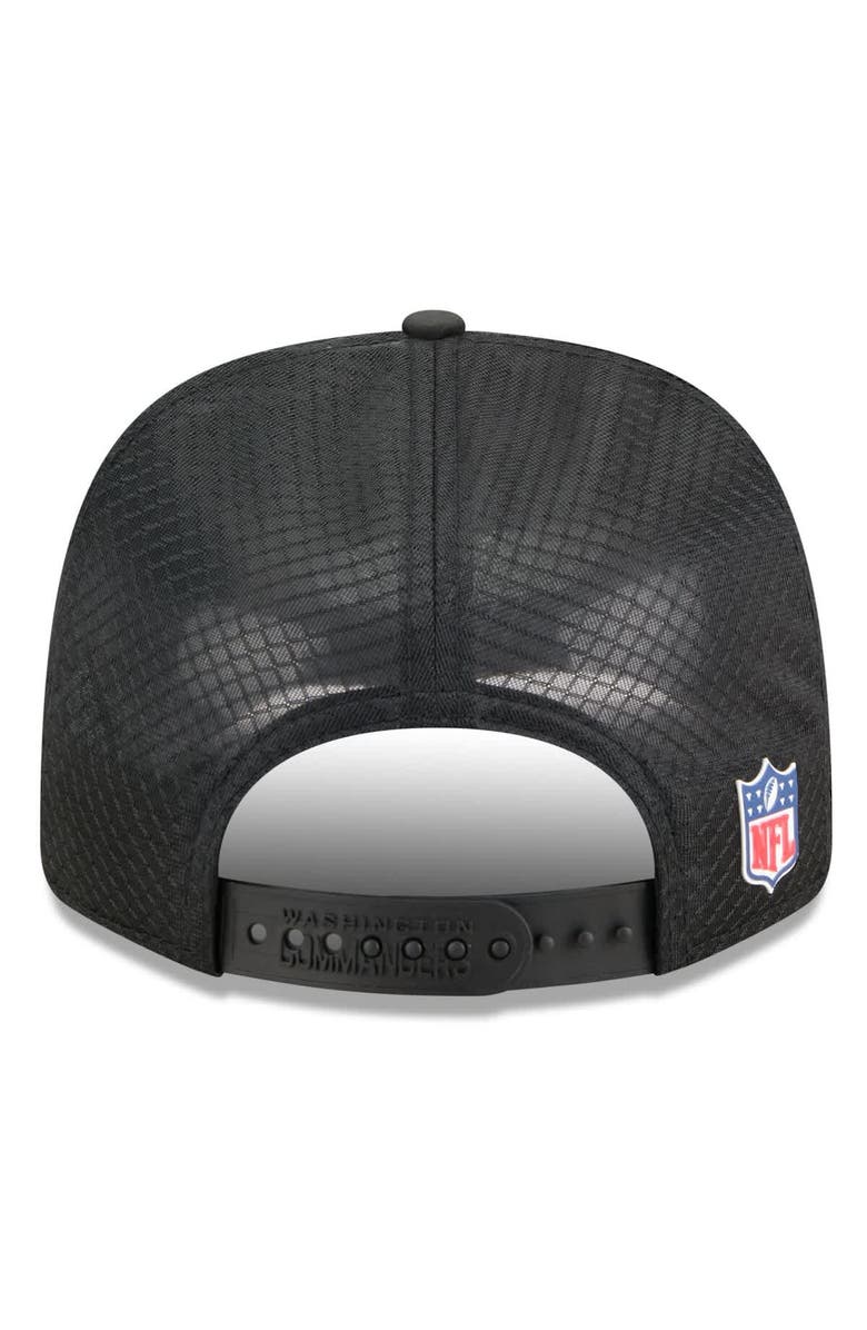 New Era Men's New Era Black Washington Commanders 2025 Sideline  9SEVENTY Trucker Adjustable Hat, Alternate, color, Black